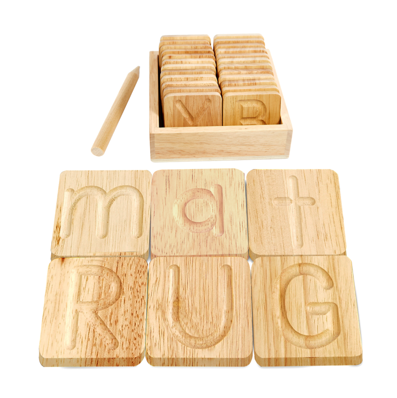 Wooden Alphabet Tracing Boards – Montessori & Me