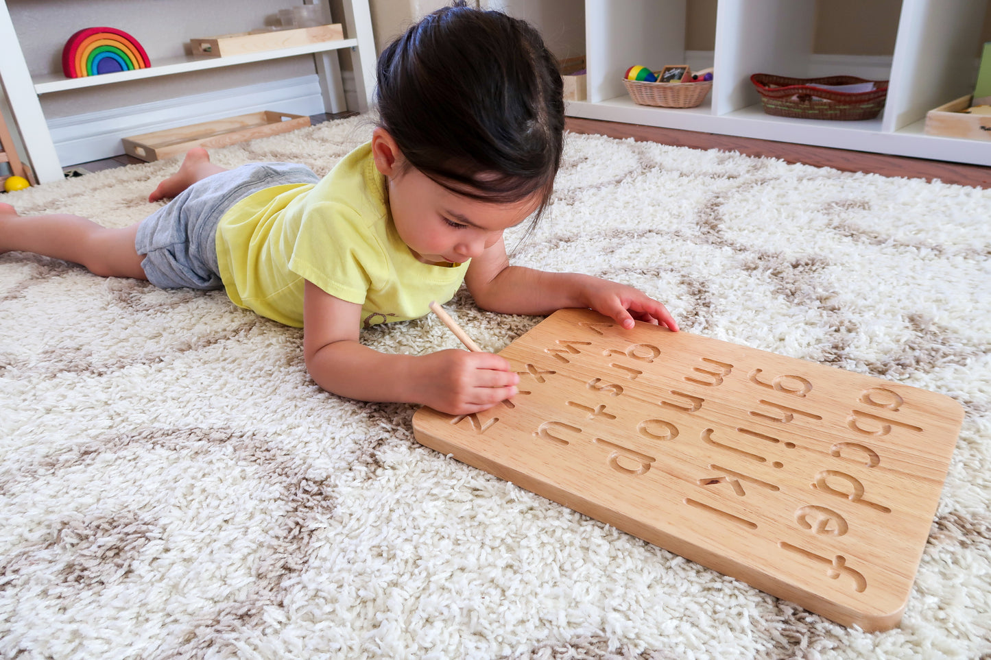 Wooden Letter Tracing Board