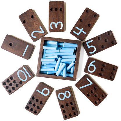 Counting Peg Board Dark Walnut Stain