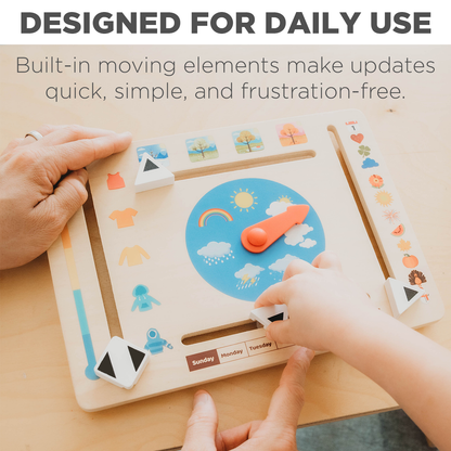 Wooden Weather Board for Toddlers