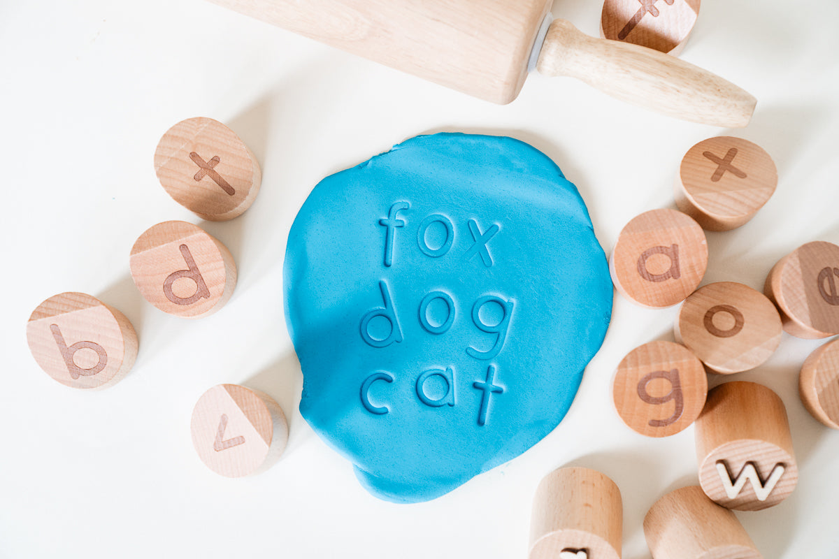 Lowercase Alphabet Stamps for Clay