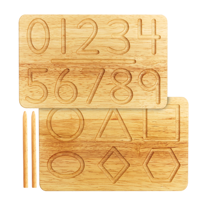 Wooden Number Tracing Board
