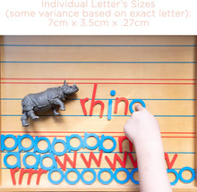 Load image into Gallery viewer, Movable Alphabet Montessori Wooden Letters
