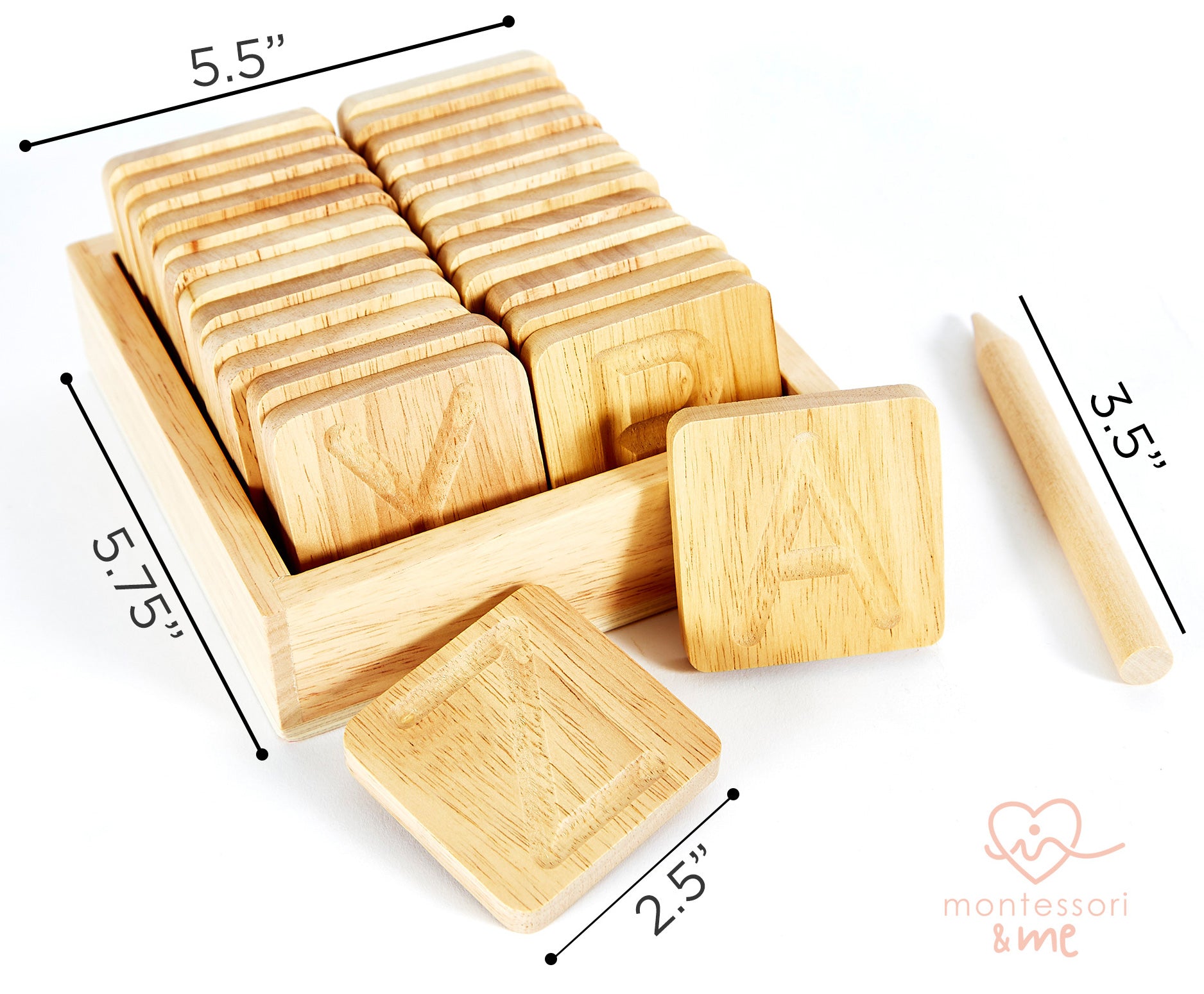 Wooden Alphabet Tracing Boards – Montessori & Me