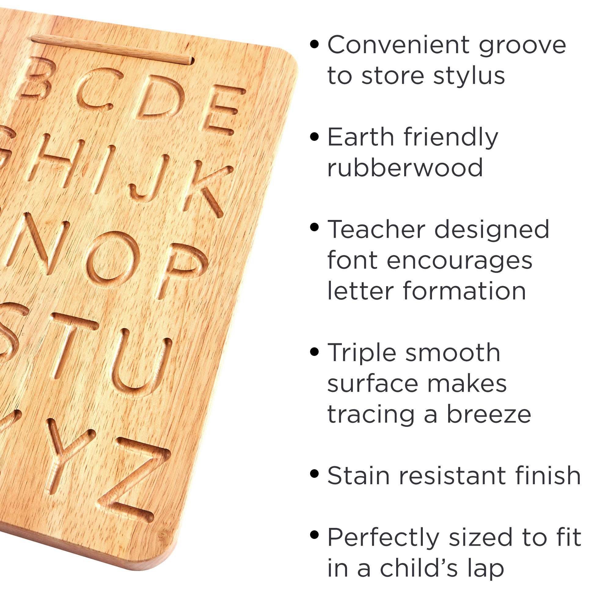 Montessori Alphabet Wooden Tracing Board Uppercase Letters Montessori  English Learning 