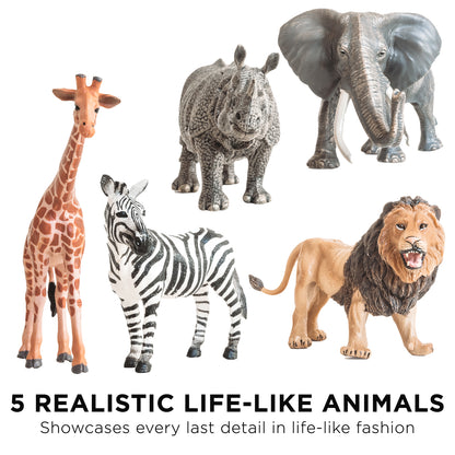 Safari Animals Toys Match Set Figurines